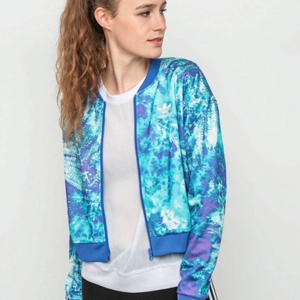 128 adidas l Ocean Elements Track Jacket Size Medium